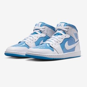 Nike Air Jordan 1 Mid SE (GS) “Legend Blue/UNC” – Big Kids – Size 6